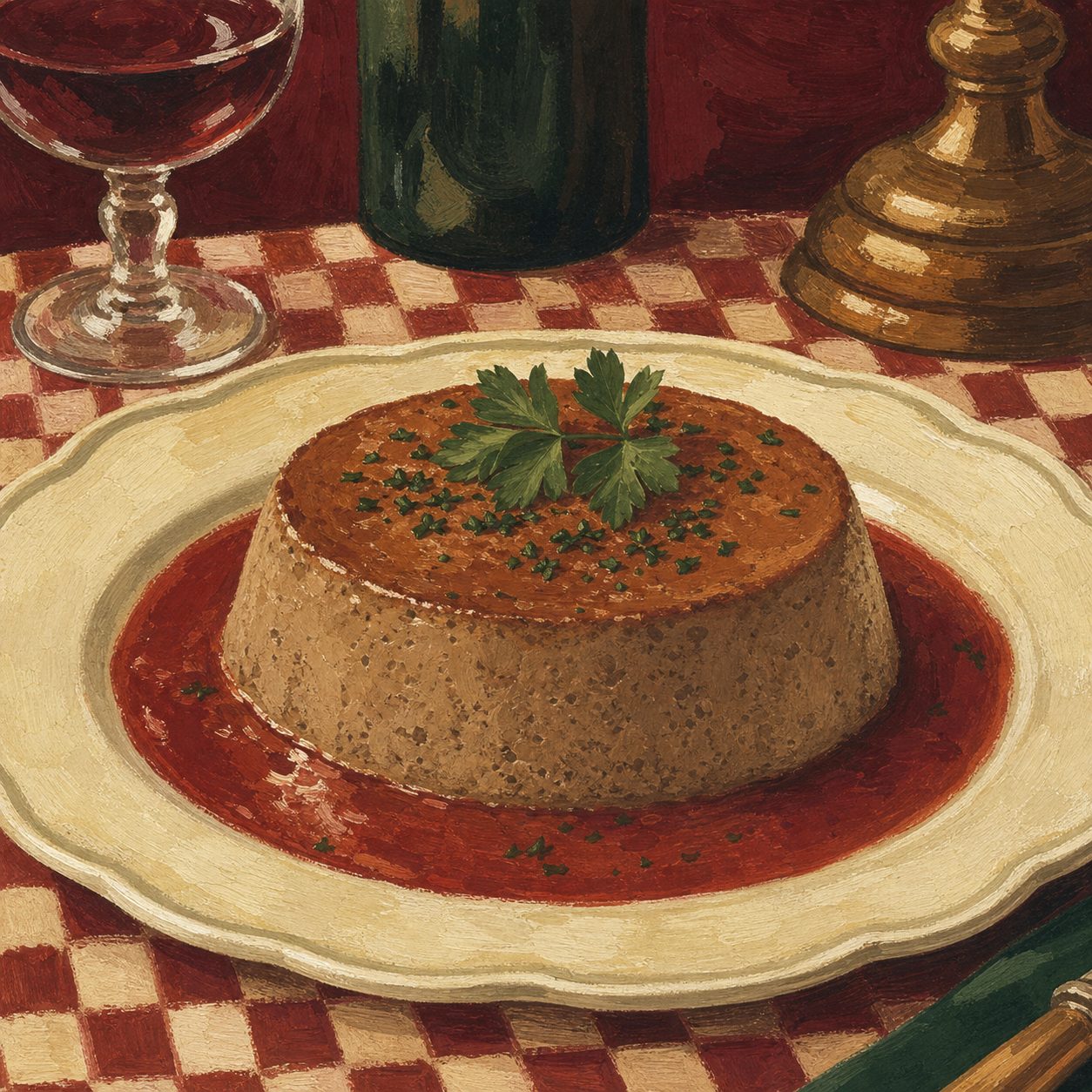 Gâteau de foie de volaille — illustration